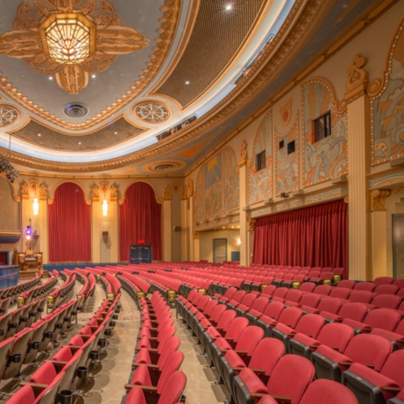 Civic Theatre Project by Kuhns and Heller Custom Window Treatment