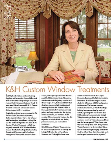 K&H Custom Window Treatments in the News